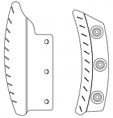 Набор лезвий, соломка 8х8 Hallde 63334 в компании ШефСтор